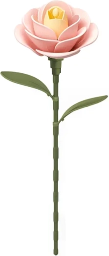 ROBOTIME ROKR Floral Art 3D pusle – heleroosa kameelia, 37 osa
