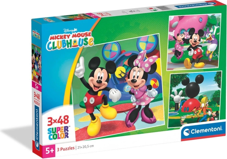Pusle CLEMENTONI Mickey Hiire klubi 3×48 tükki