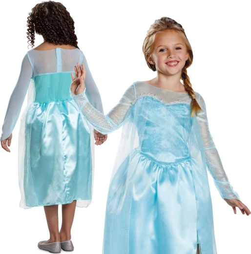 Disney Frozen Elsa laste kostüüm pikkusele 124–135 cm (7–8 aastat)