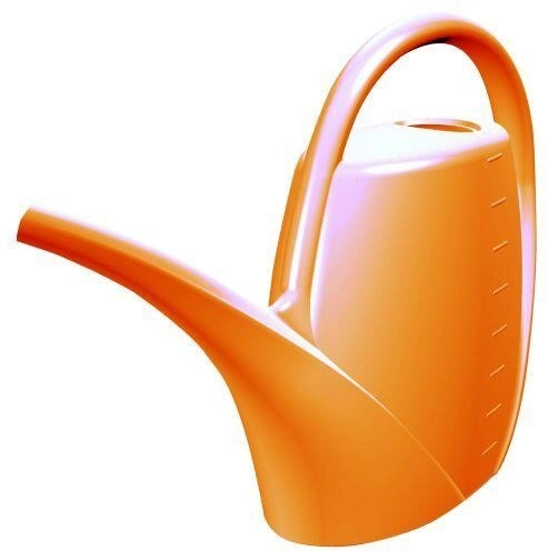 Plastic watering can 1.7 l orange