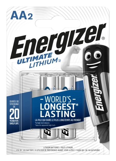Energizer Ultimate Lithium AA batteries 1.5 V – 2 pcs