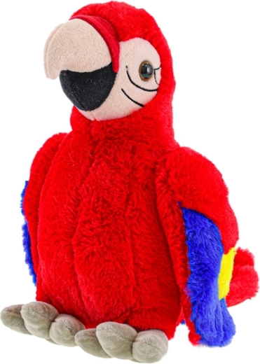Plüüsist papagoi 27 cm punane
