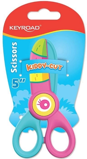 Children's safety scissors KEYROAD Flamingo 12.5 cm