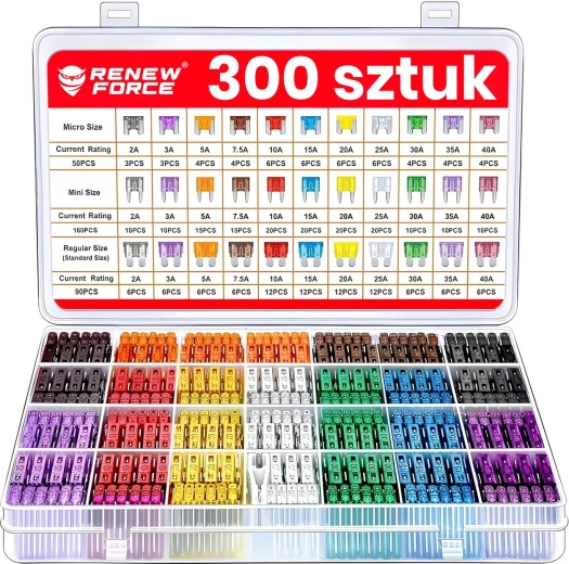 300-osaline autokaitsmete komplekt 2–40 A