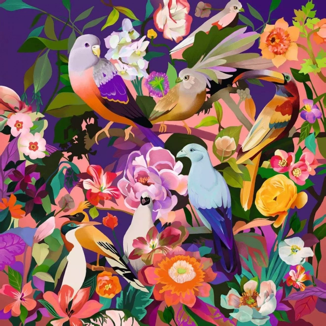 RAVENSBURGER Square Puzzle Art & Soul: Birdwatching 750 Pieces