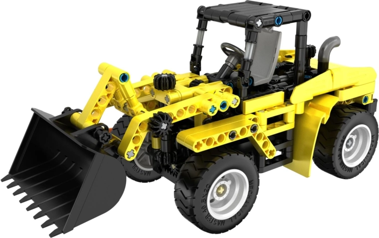 Functional loader with movable bucket