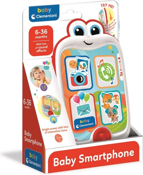 CLEMENTONI BABY interaktiivne nutitelefon lastele helidega