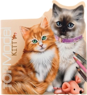 Creative activity book with cats
