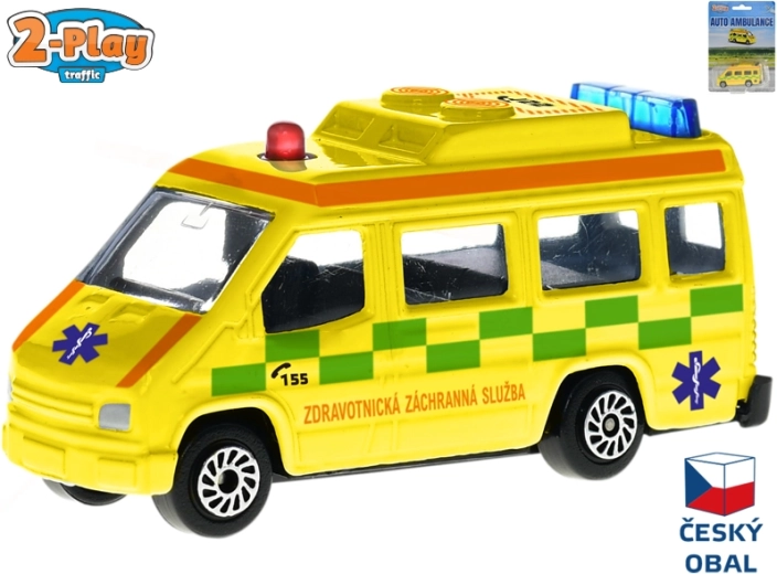 Metallist kiirabiauto mudel 2-Play Traffic CZ 8 cm