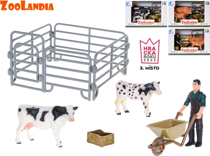 Zoolandia farm – lehm vasikaga ja tarvikutega, 4 varianti