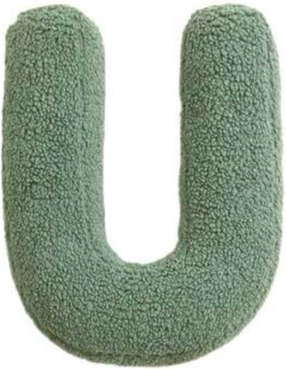 Mealini plush letter U green - 1 piece