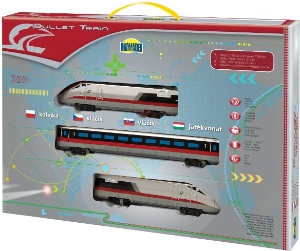 Battery-Powered Bullet Train Set