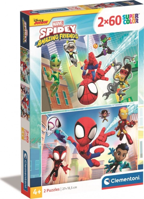 Pusle 2×60 tükki Spidey ja tema imelised sõbrad