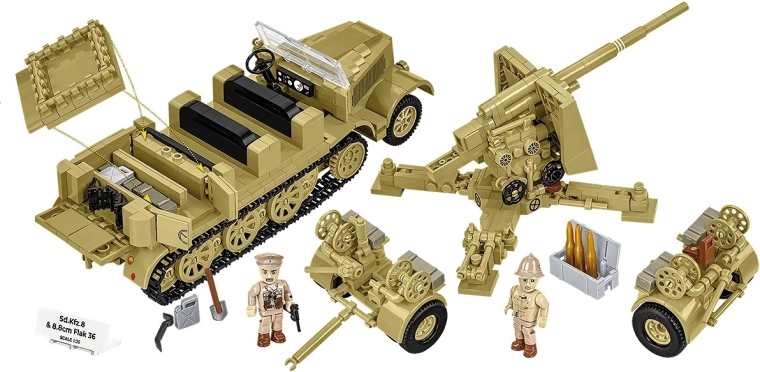 Realistlik kombinatsioon Sd.Kfz. 8 + 8,8 cm Flak 36