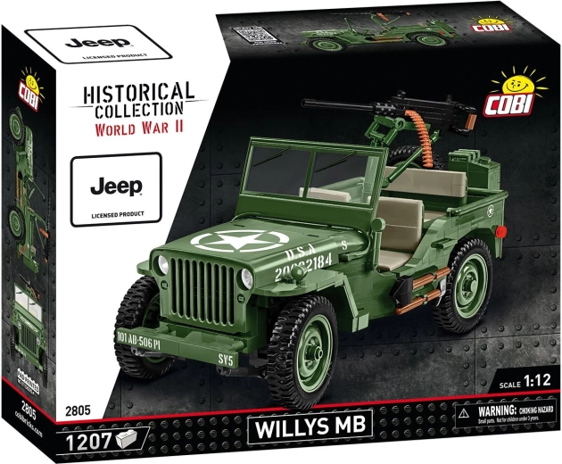 Cobi Jeep Willys MB 1:12 ehituskomplekt 1207 osaga