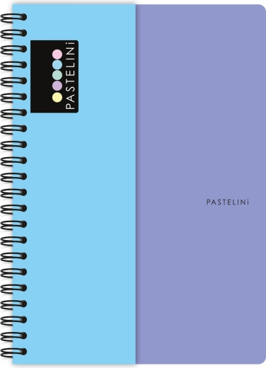 Spiraalplokk A4 PASTELINI lilla-sinine