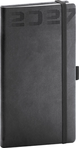 Notique taskumärkmik Aprint Top 2027 must 9 × 15,5 cm