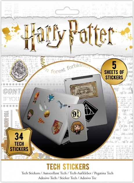 Harry Potteri motiividega kleepsud, komplekt 34 tk