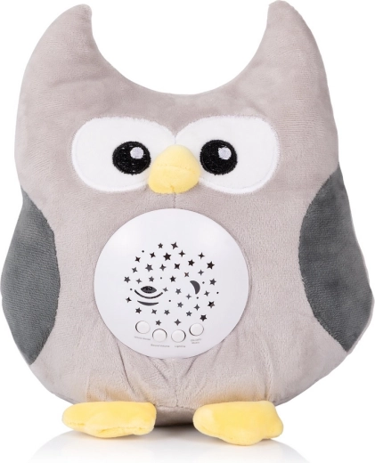 Plush owl with projector and music Chipolino