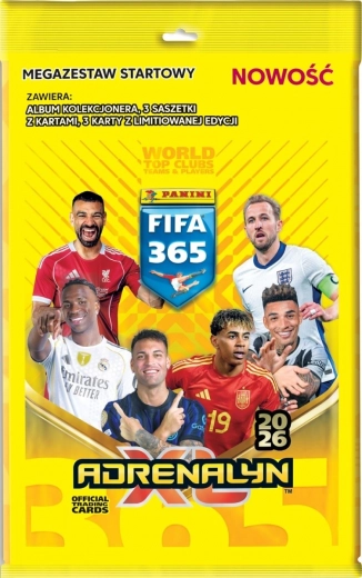 PANINI FIFA 365 Adrenalyn XL 2026 kaartide stardimegakomplekt