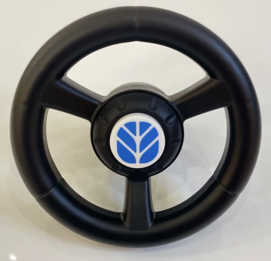 New Holland tractor ride-on with steering wheel