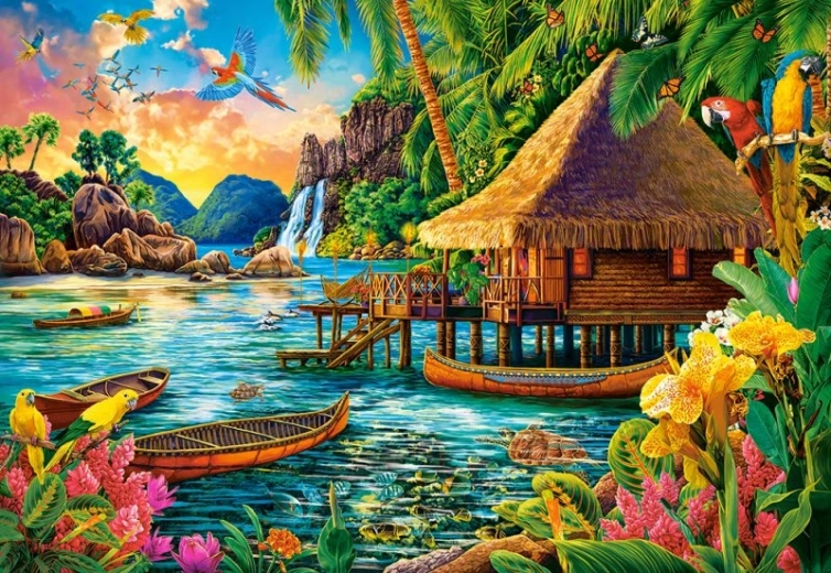 Puzzle 1000 tükki Troopiline saar