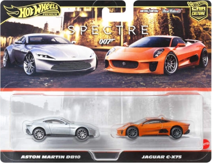 Hot Wheels Premium mudelite komplekt Jaguar C-X75 ja Aston Martin DB10 (James Bond)