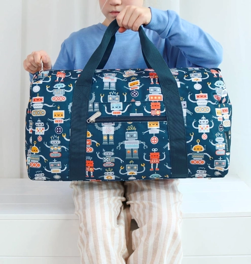 A Little Lovely Company kids' travel bag – robots