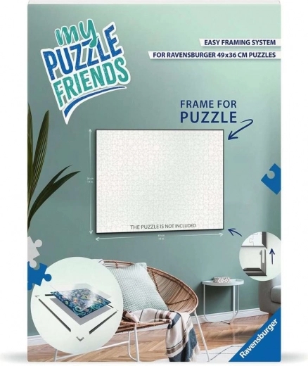 Ravensburger frame for puzzles My Puzzle Friends 49 × 36 cm – white
