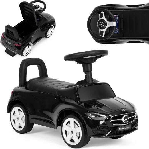 Ride-on car Mercedes C-CLASS interactive steering wheel sounds black