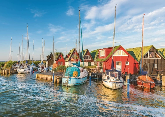 Puzzle Ravensburger Värviline sadam Saksamaal 1000 tükki