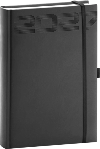 Notique päevik Aprint Top 2027 must 15 × 21 cm