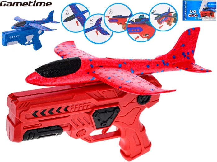 Gametime pistol with foam launching airplane for kids