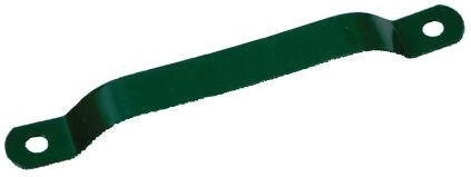 Clamp for 60 mm post, galvanized and PVC, green