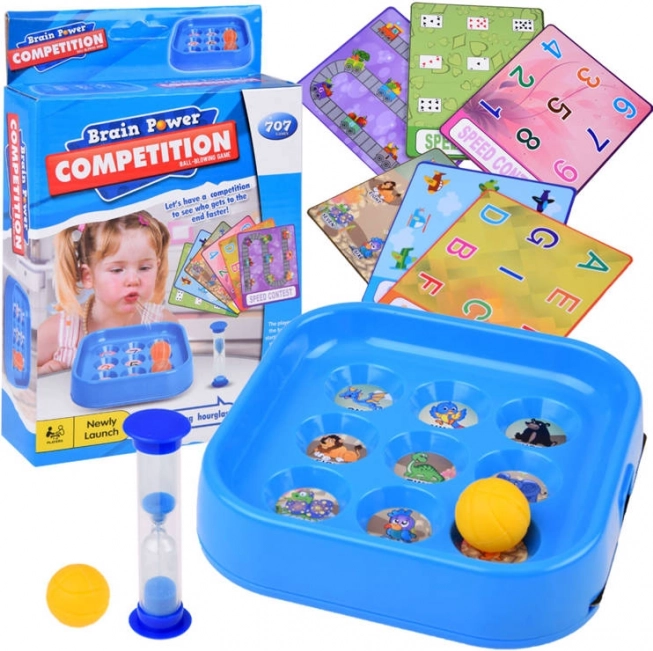 Brain Power Kids Game – Blowing Speed Contest with Numbers and Alphabet