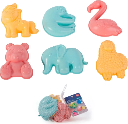 WOOPIE pastelsete liivavormide komplekt, 6 tk