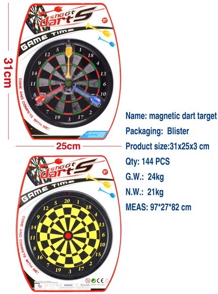 Kahepoolne magnetiline märkleht 20 cm 3 noolega