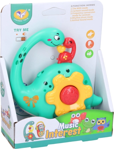 Valgus- ja heliefektidega dinosaurus 12 cm – 1 tk