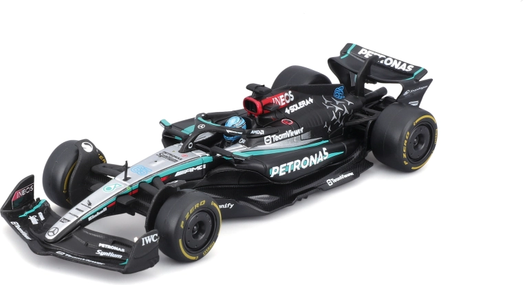 Bburago 1:43 Formula MERCEDES‑AMG F1 W15 George Russell in gift box