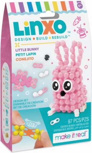Make It Real LinXO coaster set – creative construction kit for kids
