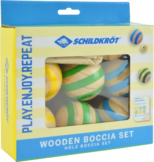 Schildkröt boccia puidust komplekt