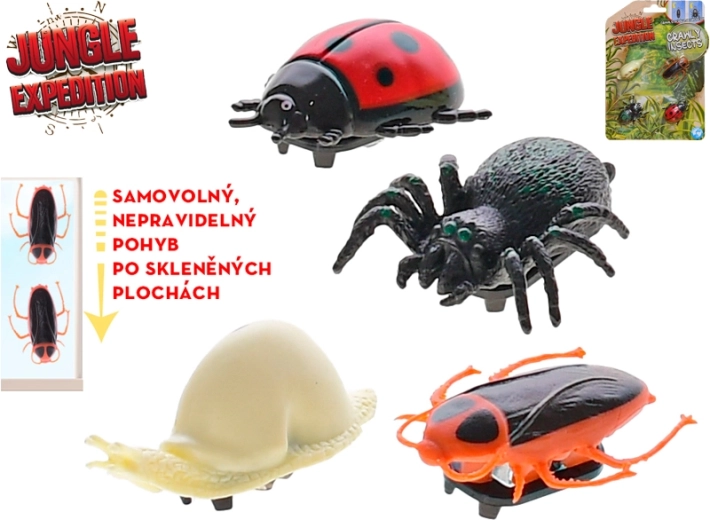 Jungle Expedition sticky insects 4 cm – set of 4 pcs