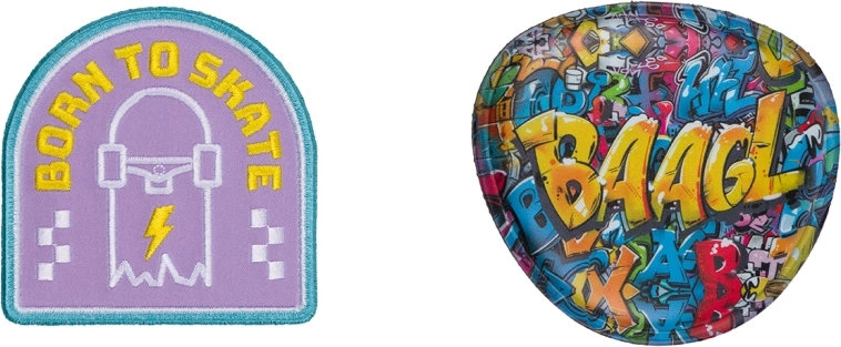 Vahetatavad märgid BAAGL Baaglies – 2 tk, Skate Park Wall