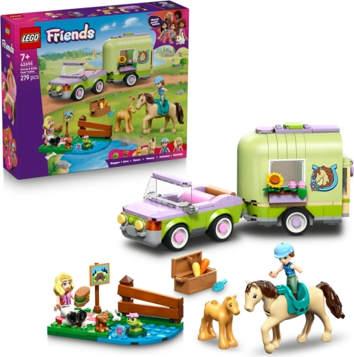 LEGO Friends hobutreiler koos hobuse ja varsaga