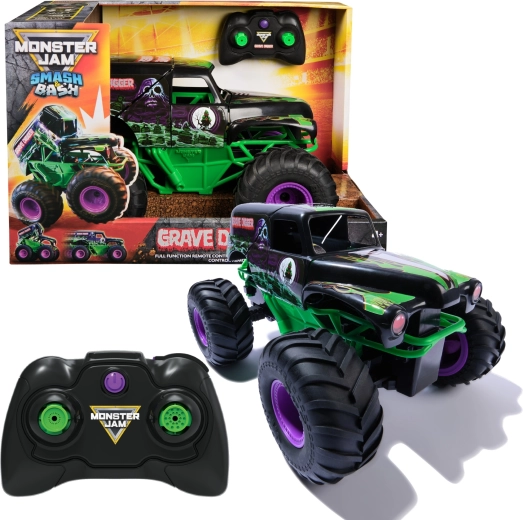 Monster Jam RC veoauto GRAVE DIGGER Smash & Bash 1:15