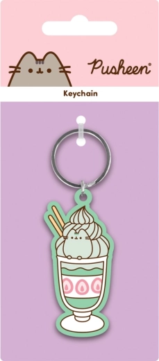 Pusheen Matcha Keychain