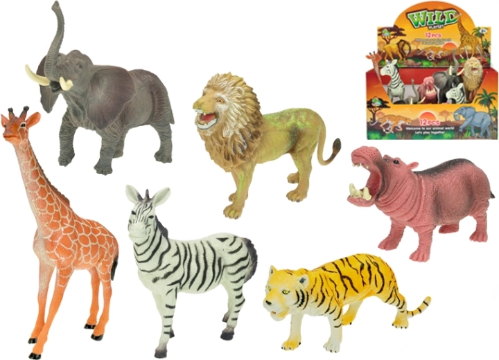 Safari Animals 15–20 cm, Set of 12