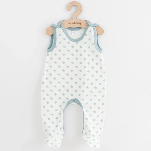 Baby footed romper New Baby Classic II stars mint