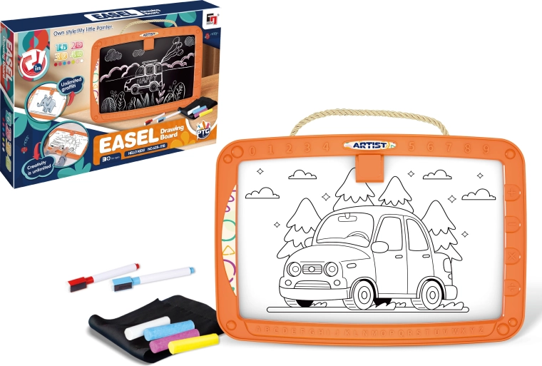 Double-Sided Magnetic Drawing Board Easel