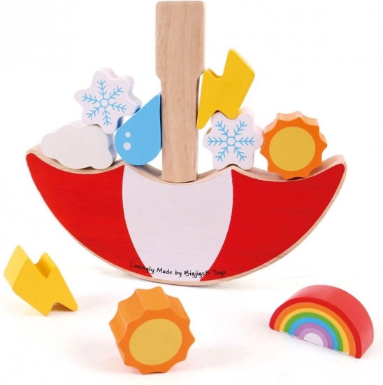 Puust tasakaalumäng „Ilm” BIGJIGS TOYS